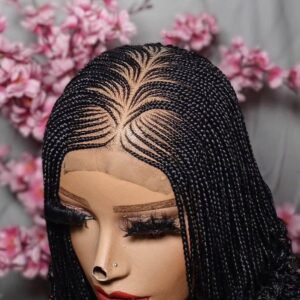 Short Curly Pixie Wig - Natural Black