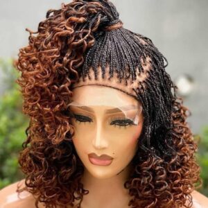 Braided Updo Crown Wig - Jet Black